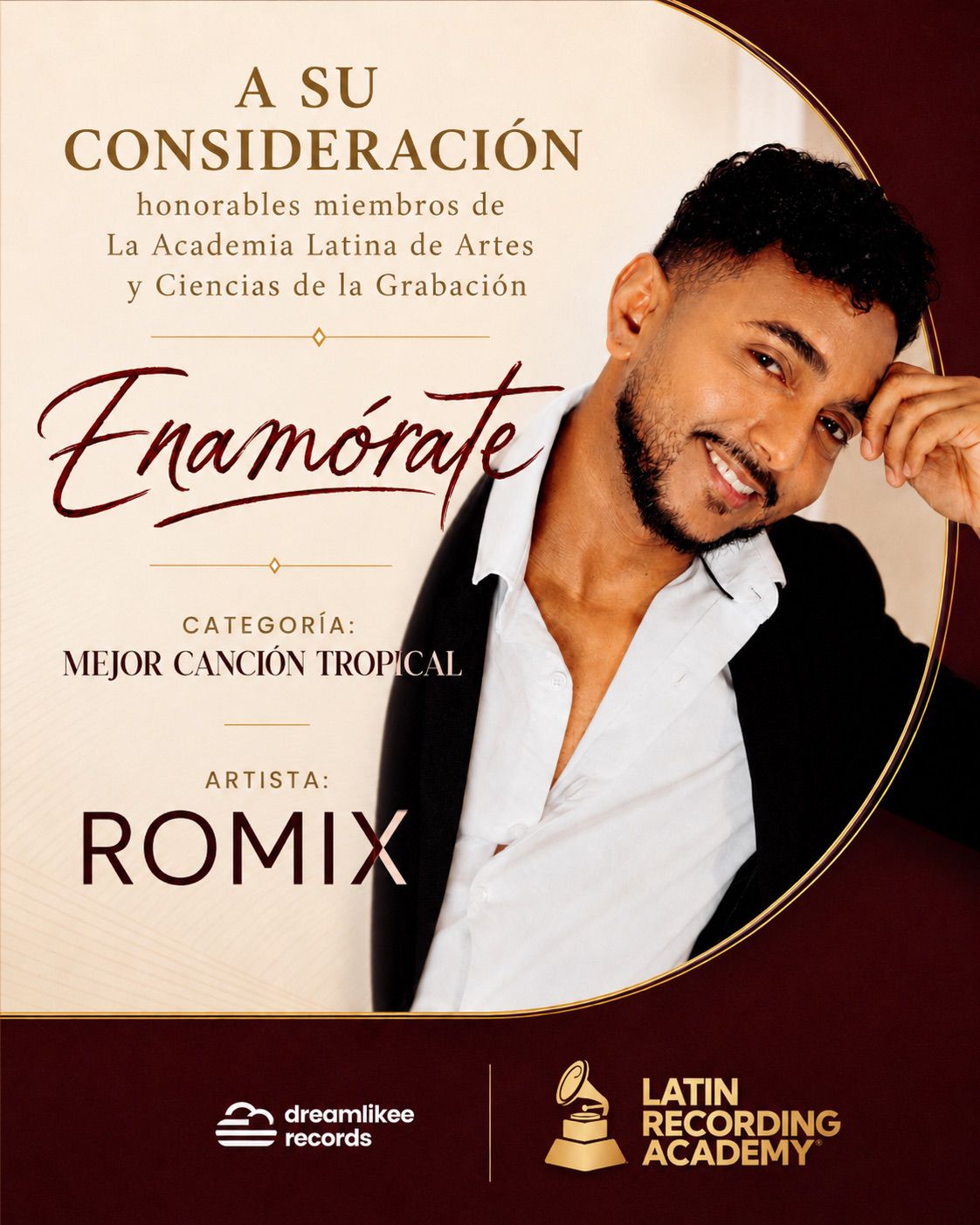 Romix — retrato oficial campaña Enamórate